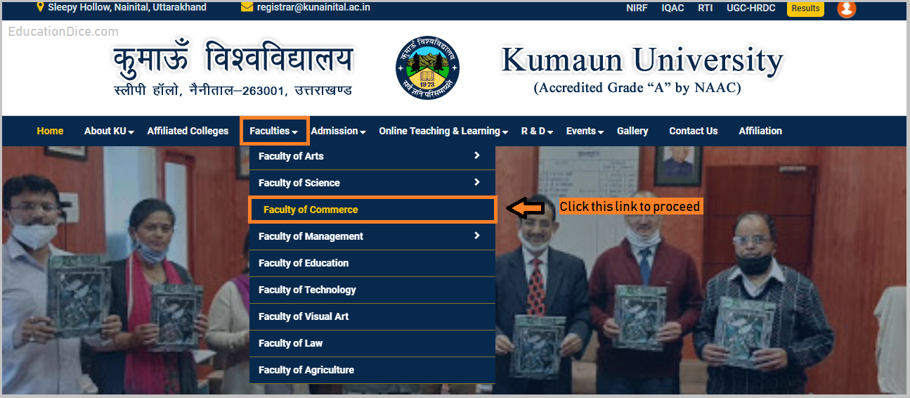 Kumaun University B.Com Faculty