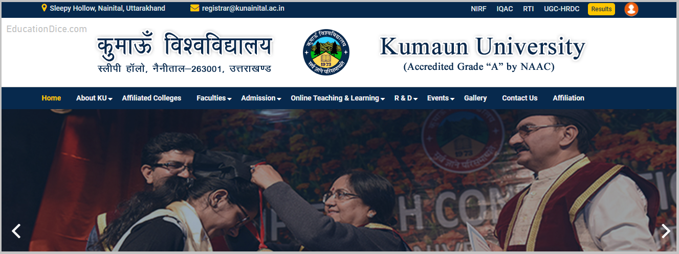 Kumaun University Official Website