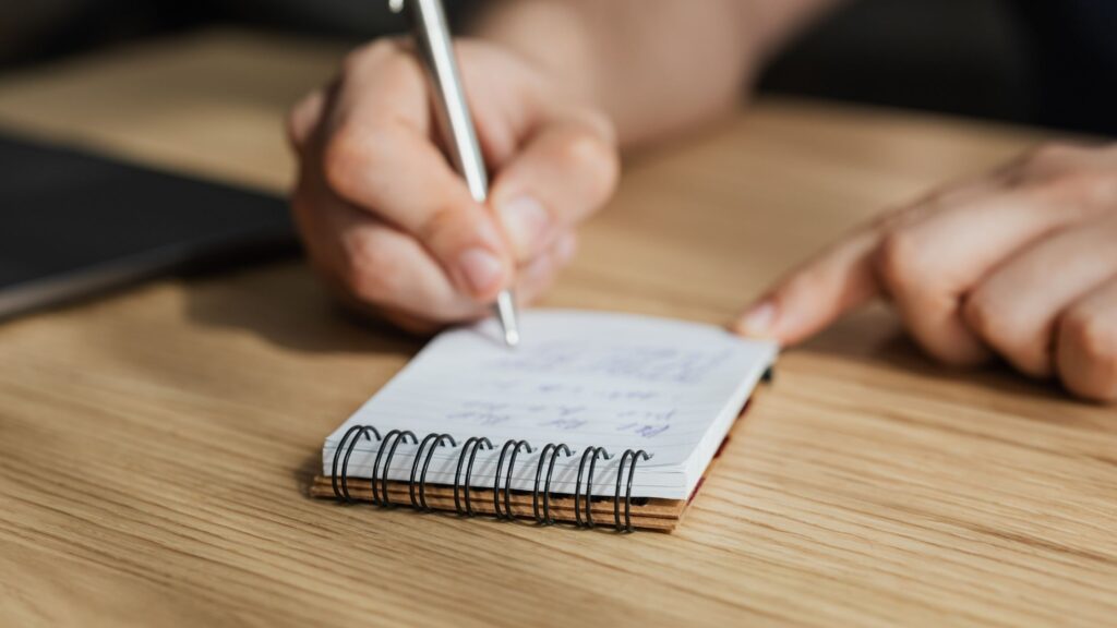 Put a post-it note on your forehead